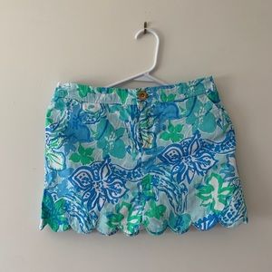 Lilly Pulitzer Colette scallop skort